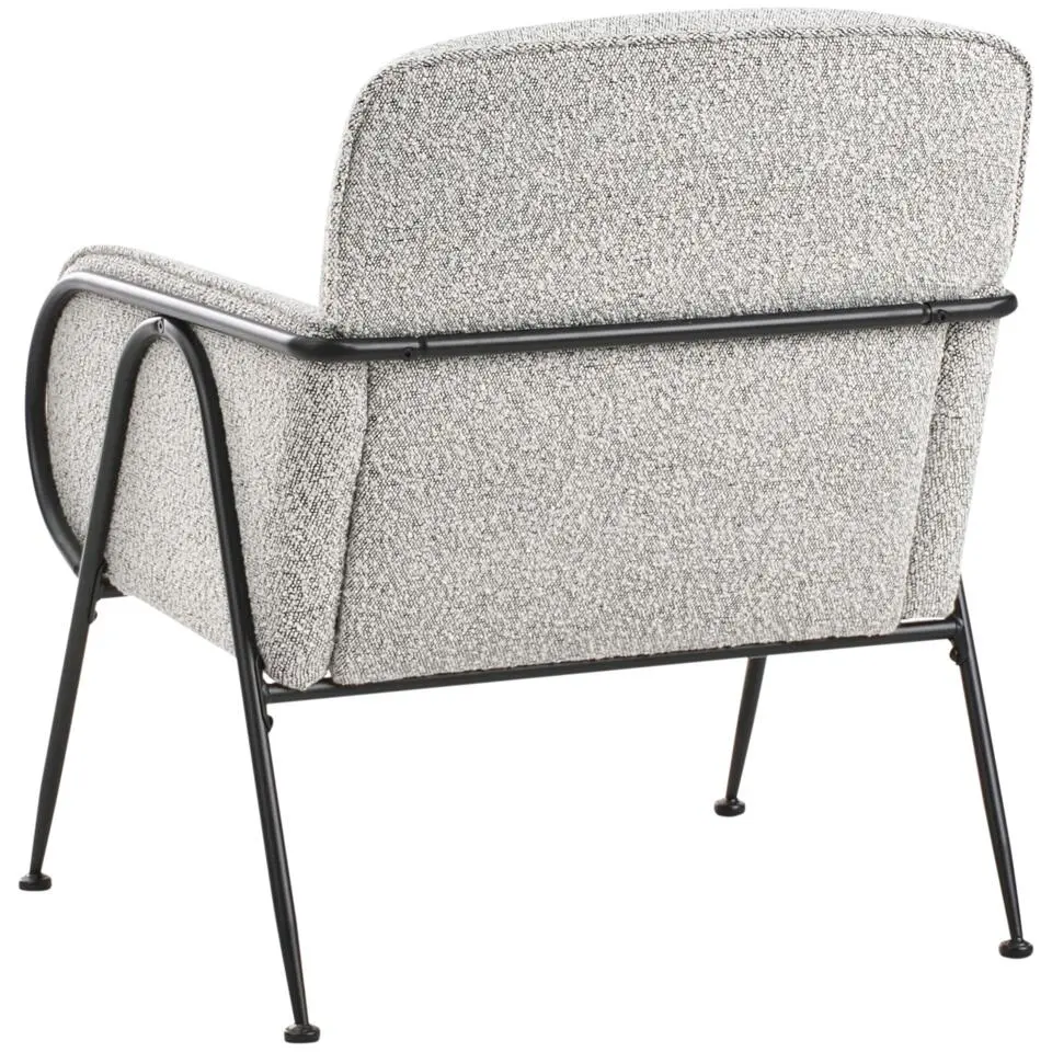TRYSNES - Fauteuil - Zwart/Wit - Polyester