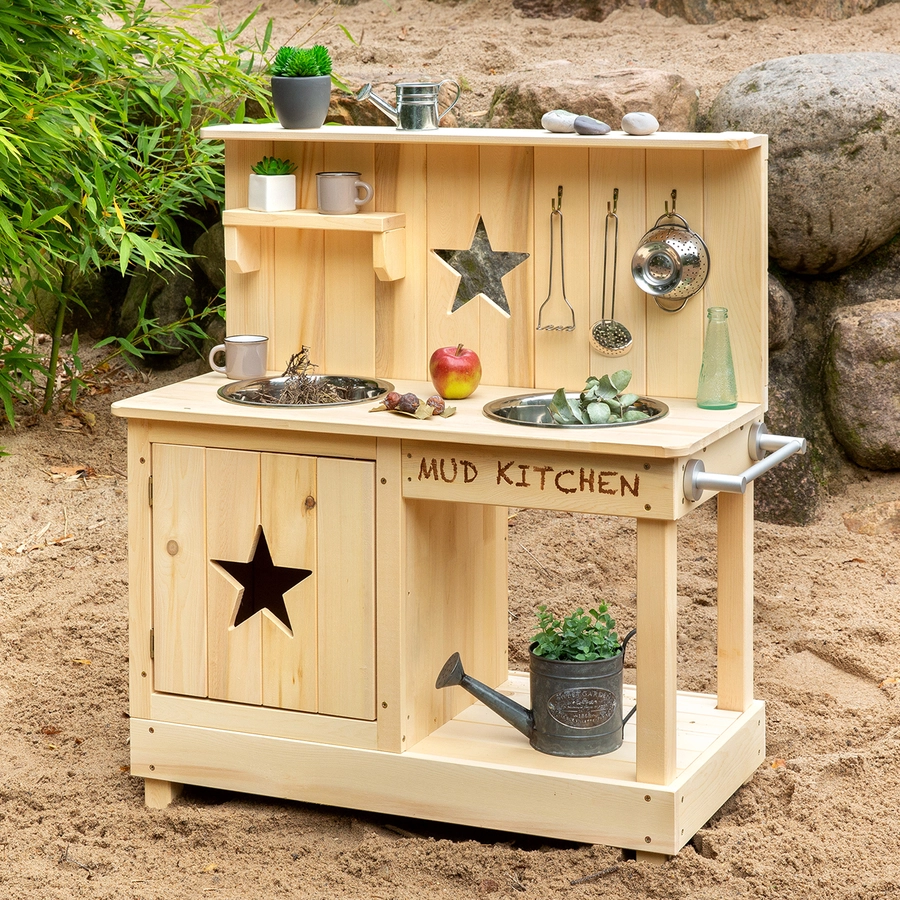 MUDDY BUDDY® Matschküche Adventurer Star, natur