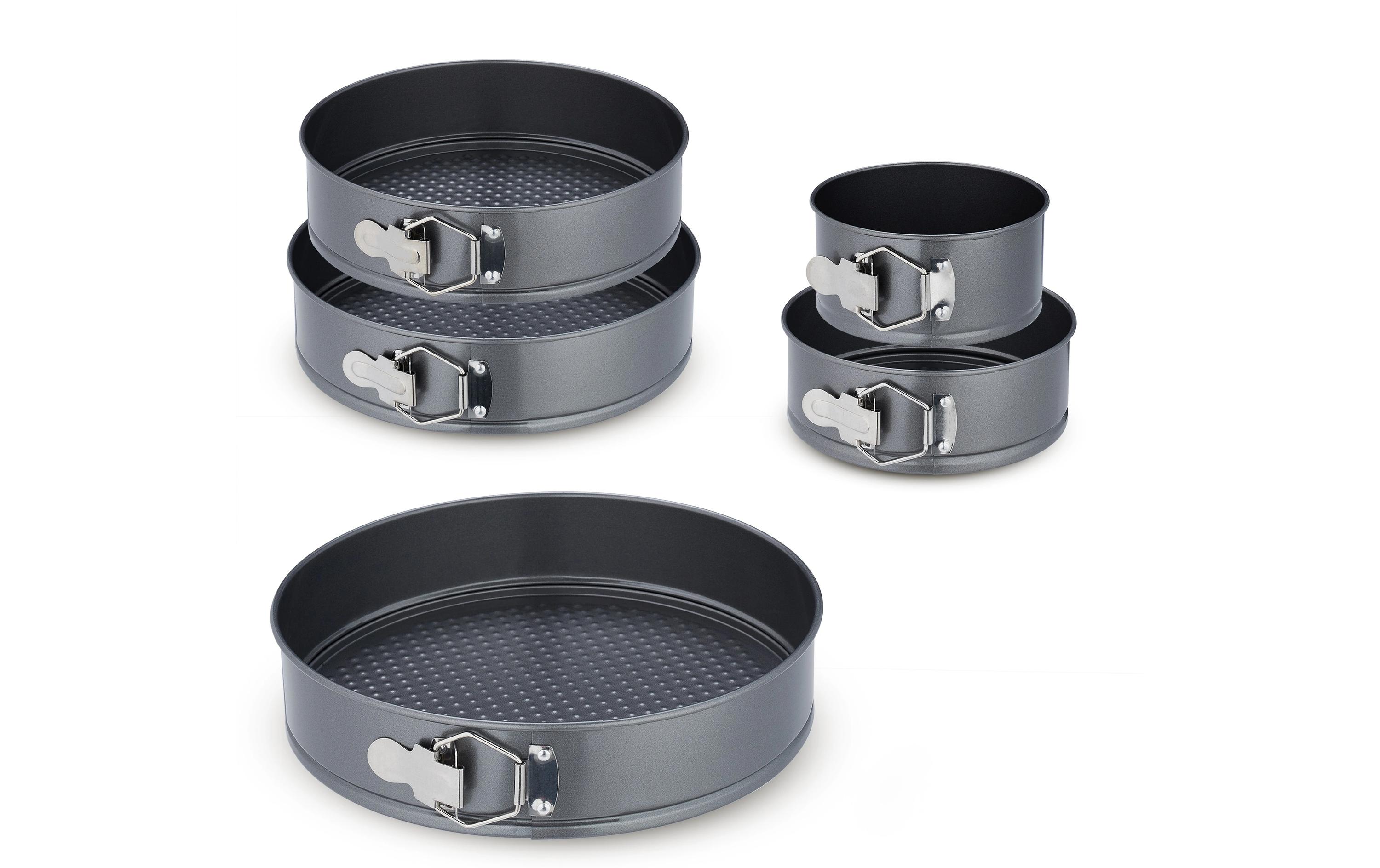 Springform 14 cm/18 cm/24 cm/26 cm/28 cm, AnthrazitRunde Kuchenbackformen-Set
