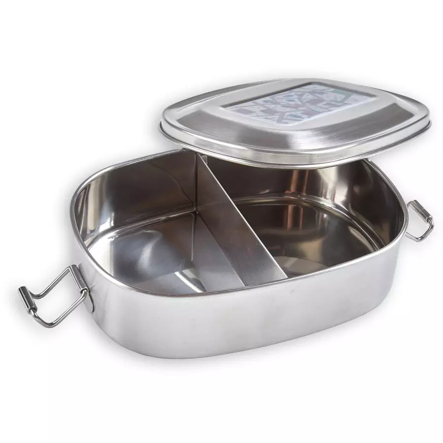 Sigikid Edelstahl-Lunchset 2er Set rosa