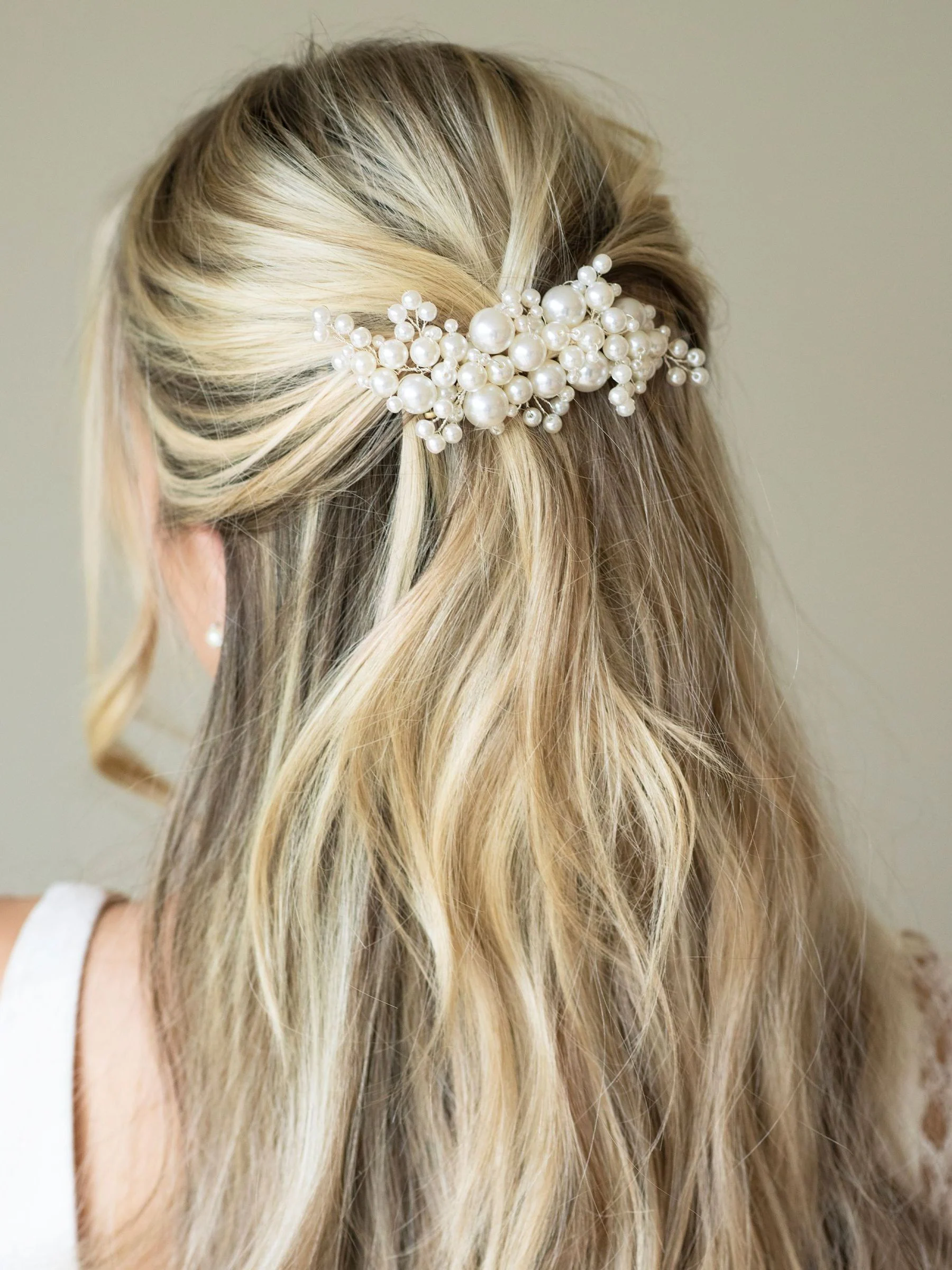 Ivory & Co statement-bloesemspeld van parels