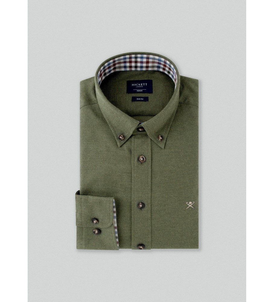 Camisa de flanela verde Hackett