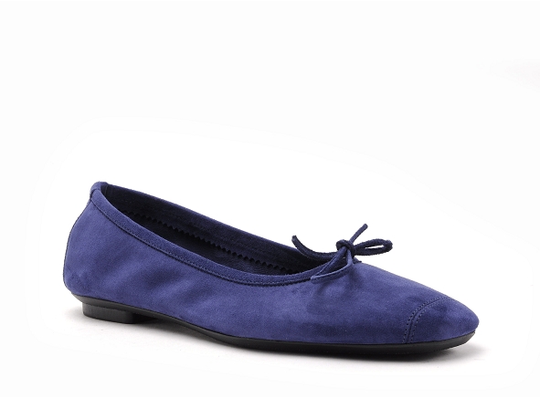 Reqins ballerines femme harmonie cuir velours bleu