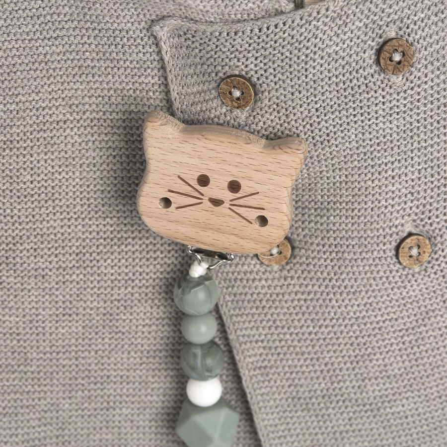 LÄSSIG Schnullerkette, Little Chums Cat