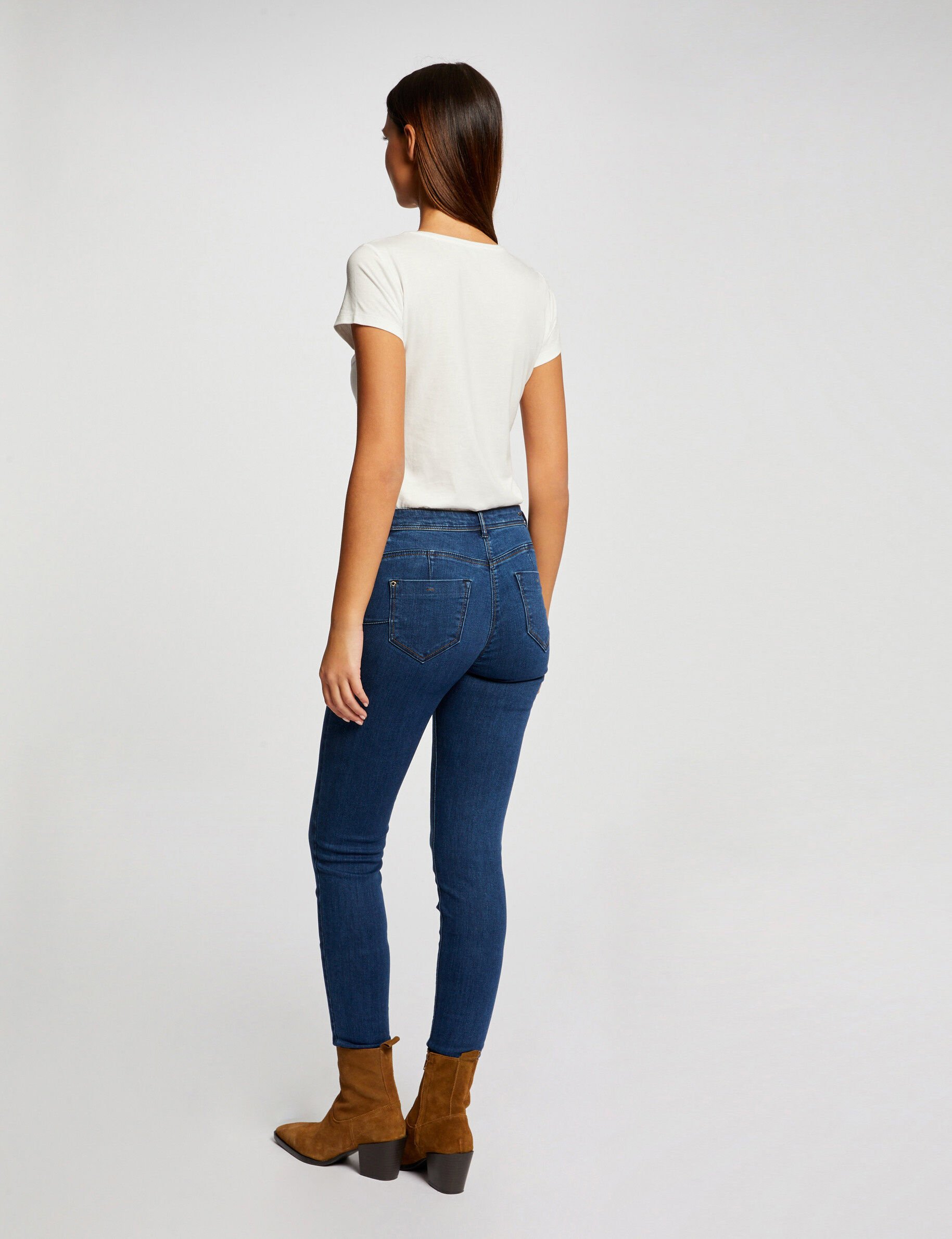 T-shirt manches courtes ecru femme - ecru
