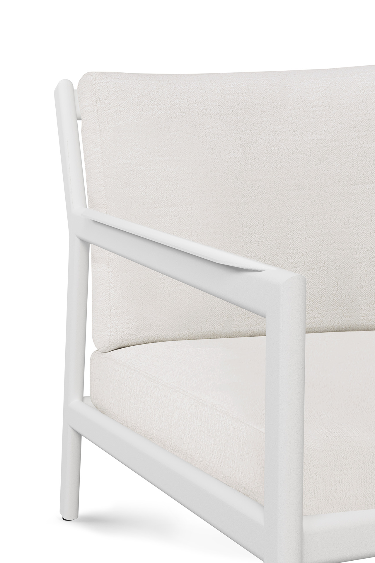 Jack sofa 178cm - wit aluminium - compleet - off white kussens