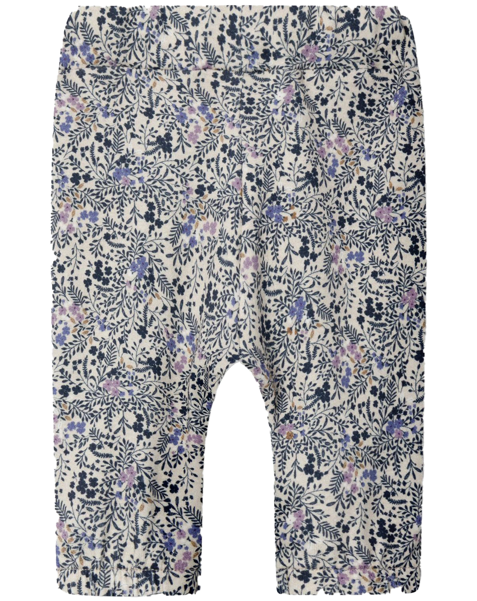 Stoffhose NBFSOBIA FLOWERS in peyote melange
