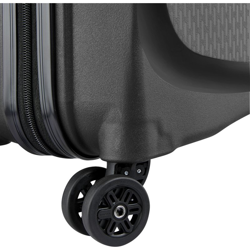 Delsey Belmont plus - Valise cabine Slim 4 doubles roues 55 cm noir