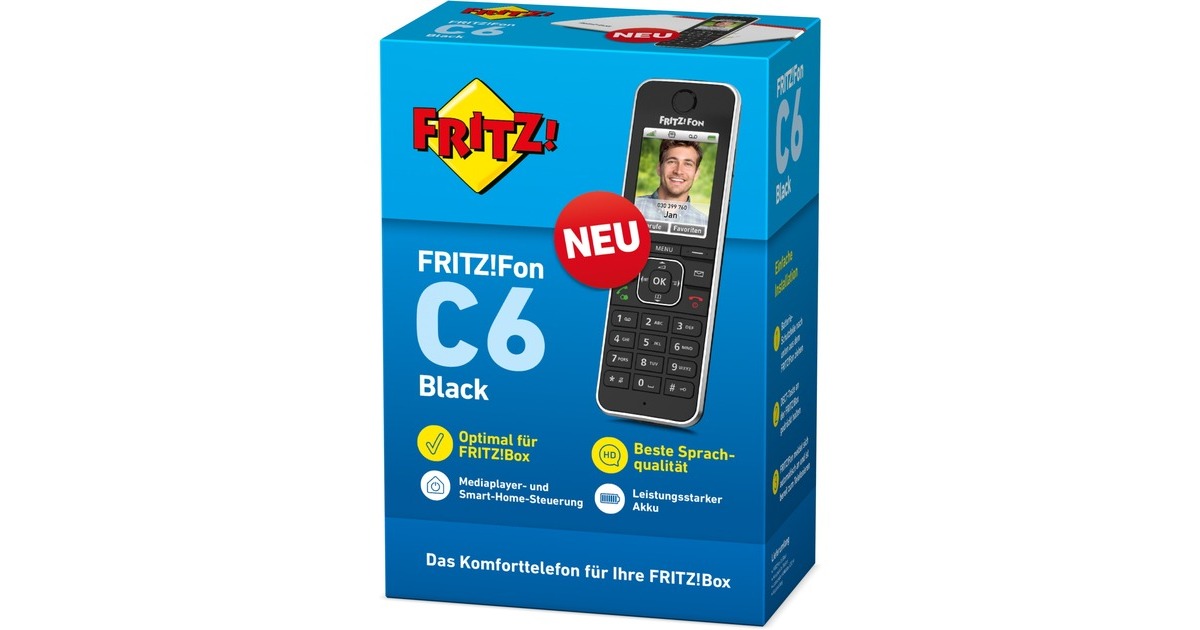 FRITZ!Fon C6 handset  (Zwart)