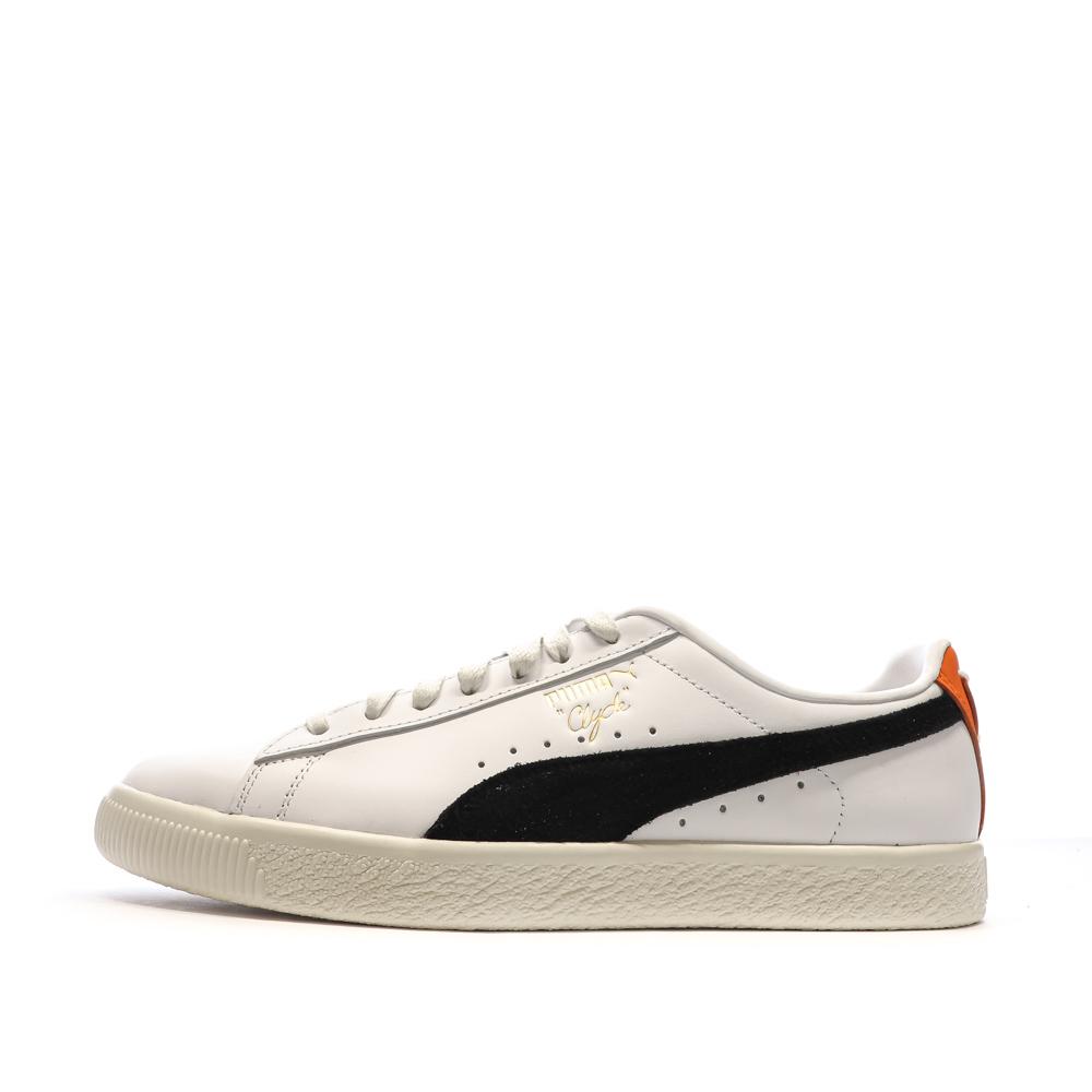 Puma Baskets Blanches/Noires Homme Puma Clyde Base