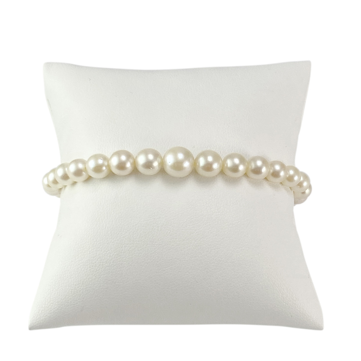 Bracelet d'occasion or 750 jaune perles de culture du Japon 19.5 cm