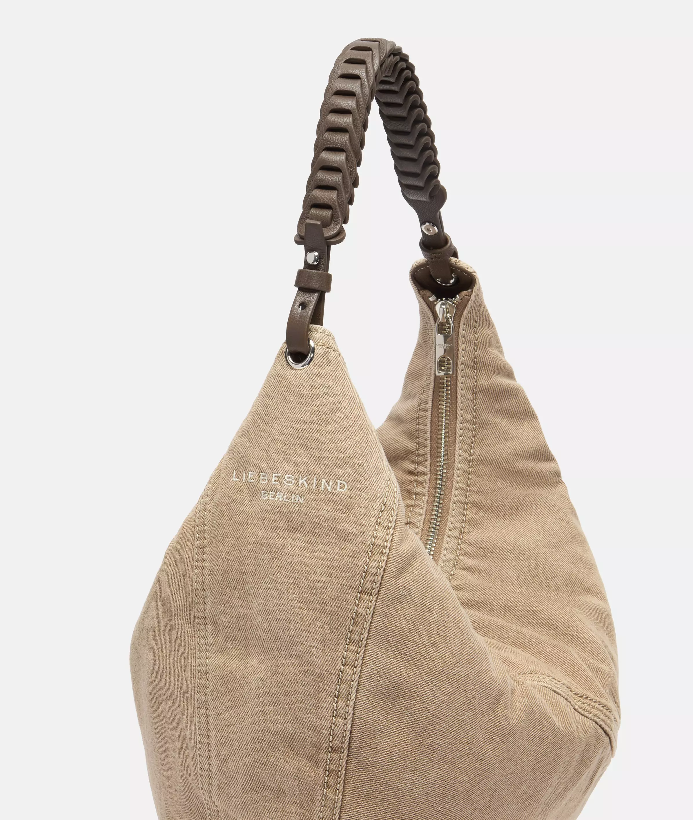 Denim Luna Hobo M Spacious denim hobo bag