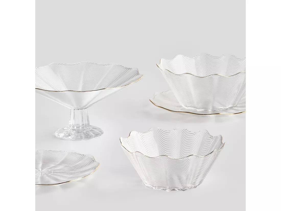 Assiette Plate Katania moyennement transparent 2.5 x 28