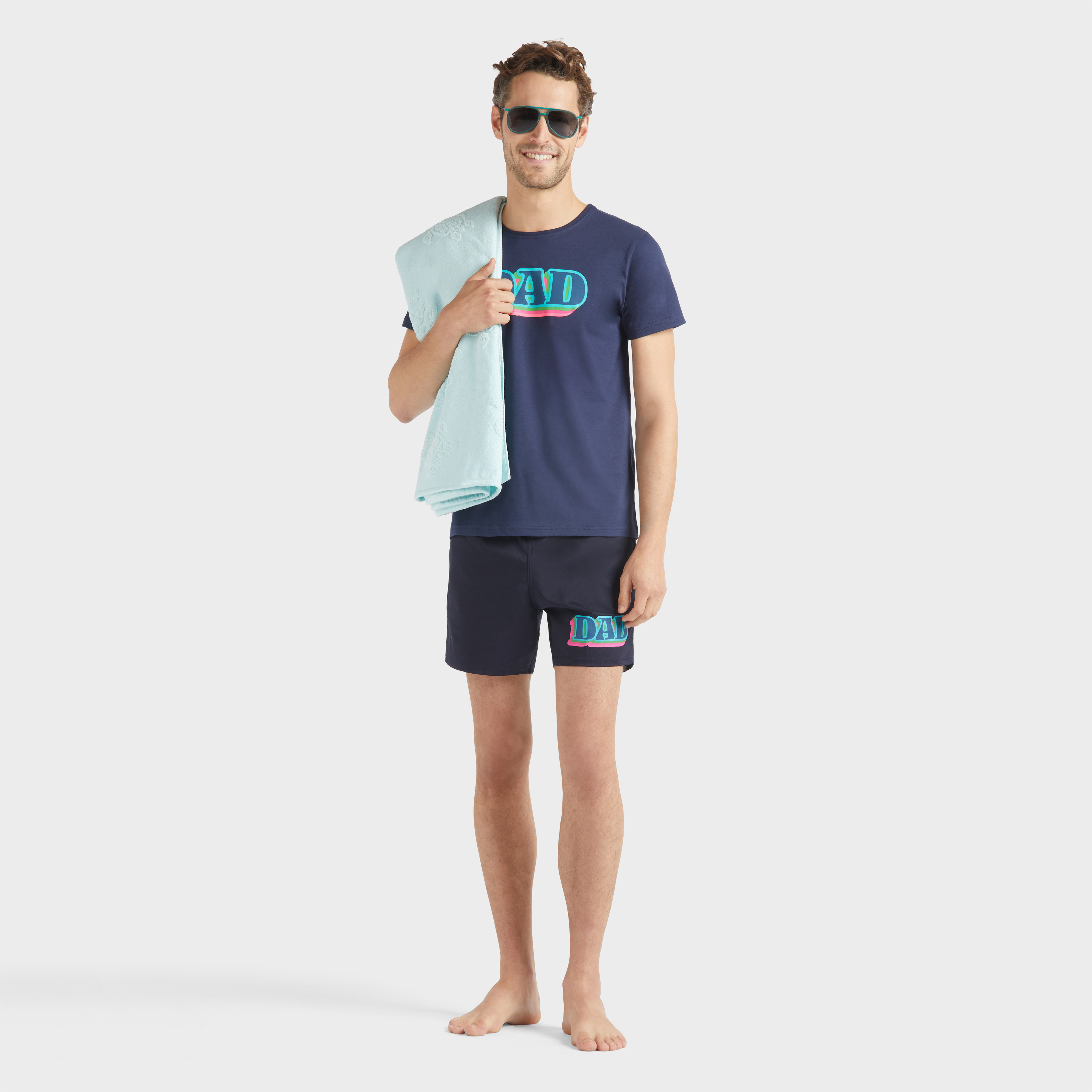 Maillot de bain court stretch homme Dad and Son
