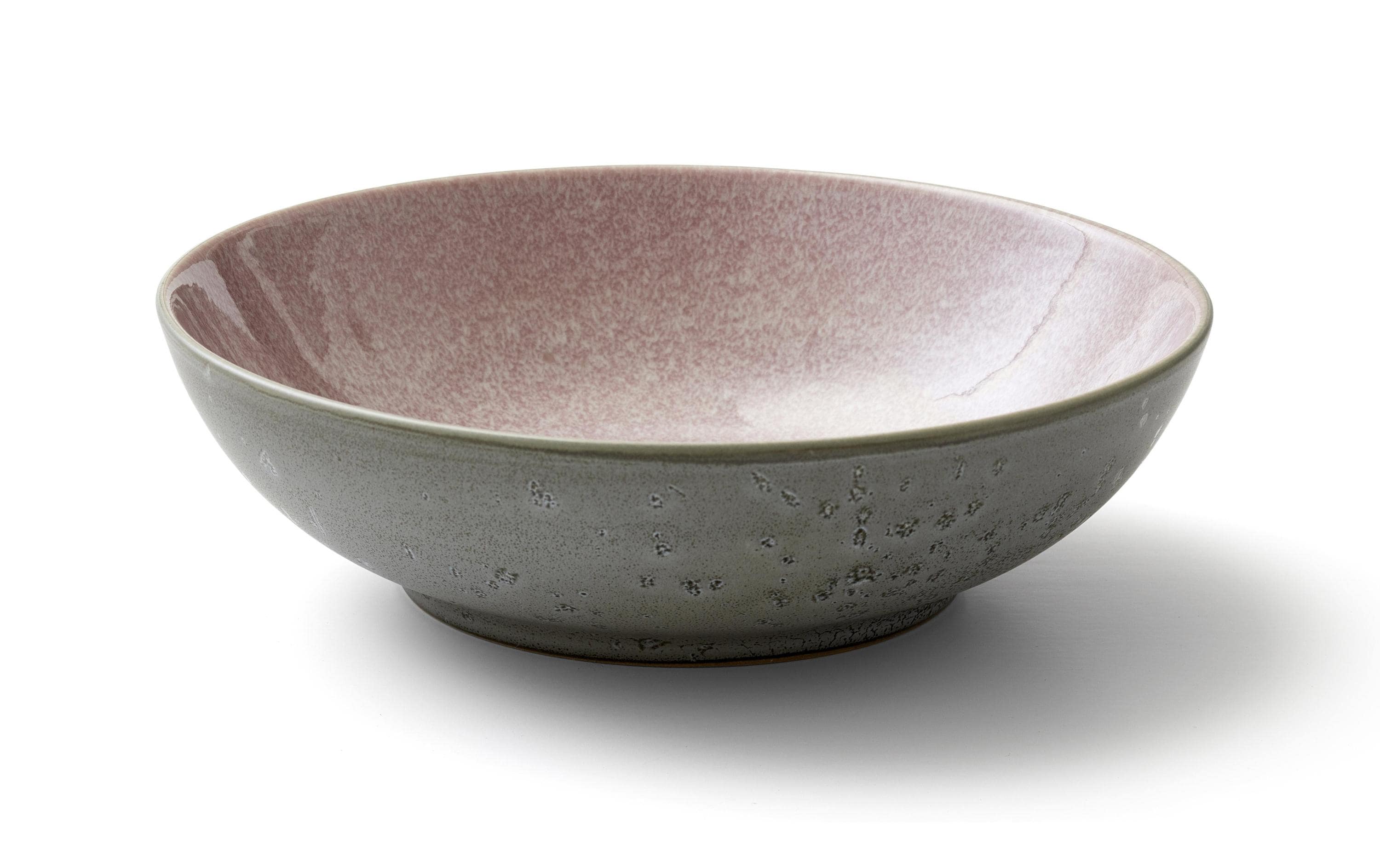 Salatschüssel 24 cm, Grau/HellpinkOfenfeste Salatschüsseln aus Steinzeug