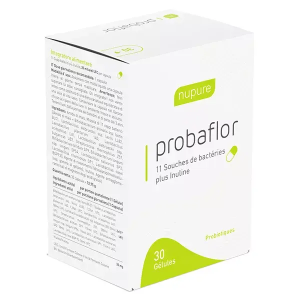 NuPure Probaflor Probióticos 30 cápsulas
