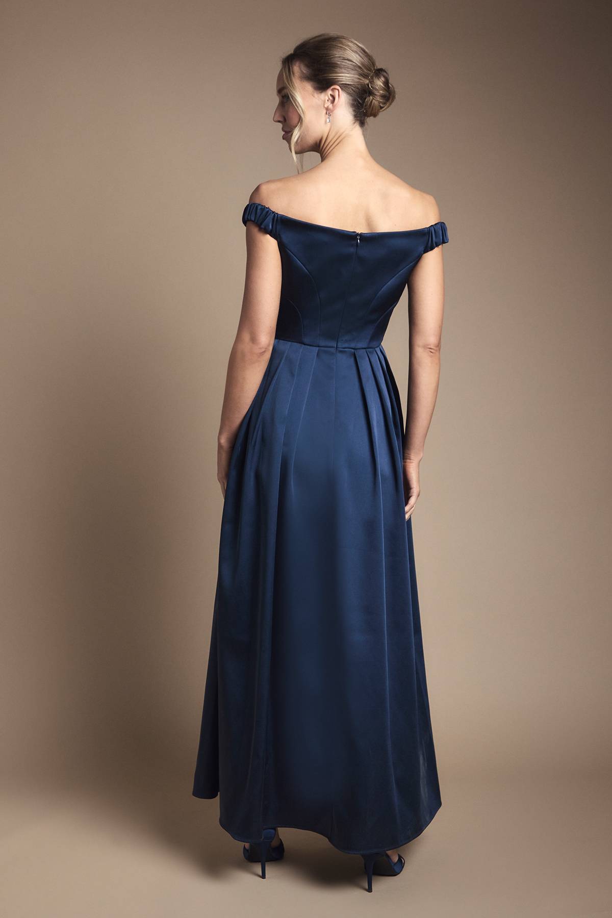 Coast Robe Longue de Demoiselle d'Honneur Bandeau à Jupe Double Épaisseur