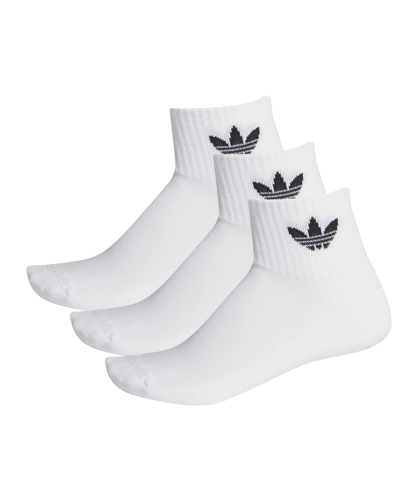 adidas Originals Mid Ankle Socken Weiss Schwarz