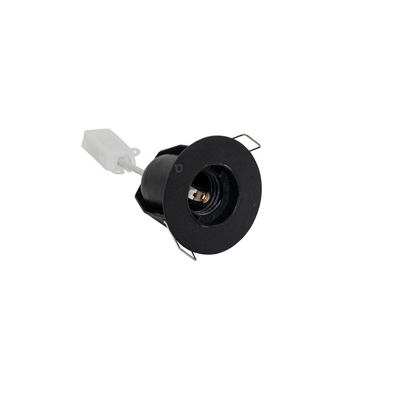 Set van 6 Moderne inbouwspot zwart - Insight