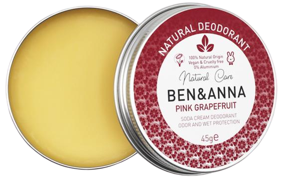 Ben & Anna Cream Deodorant Pink Grapefruit 45g