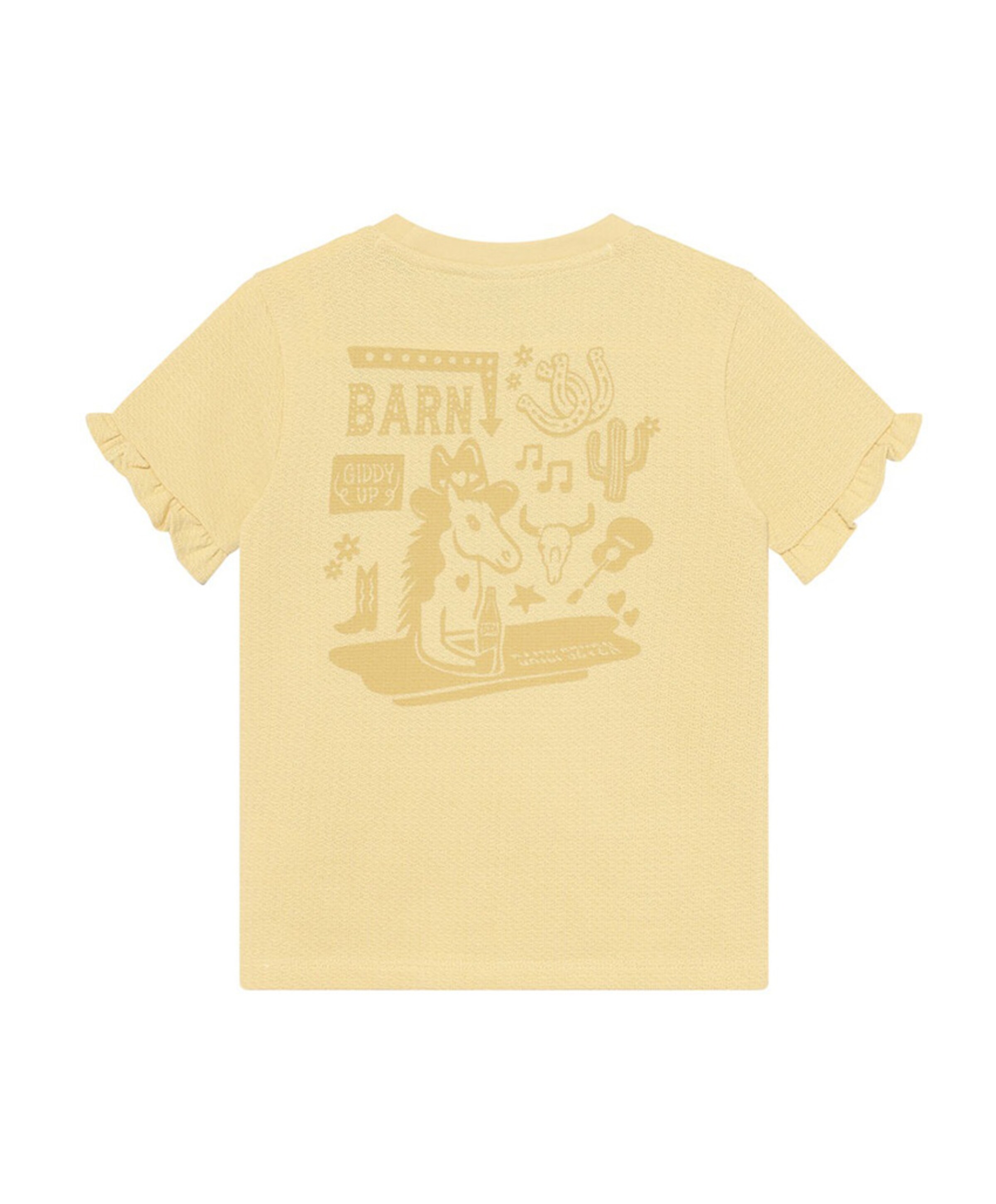 Daily7 Meisjes T-shirt geel