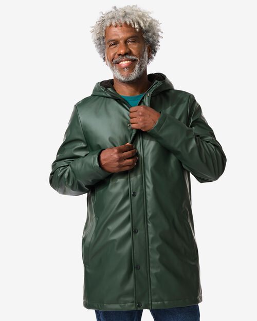 veste à capuche homme vert foncé