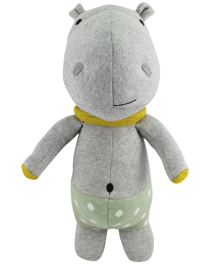 Kuscheltier NILPFERD HARRY (41cm) in grau