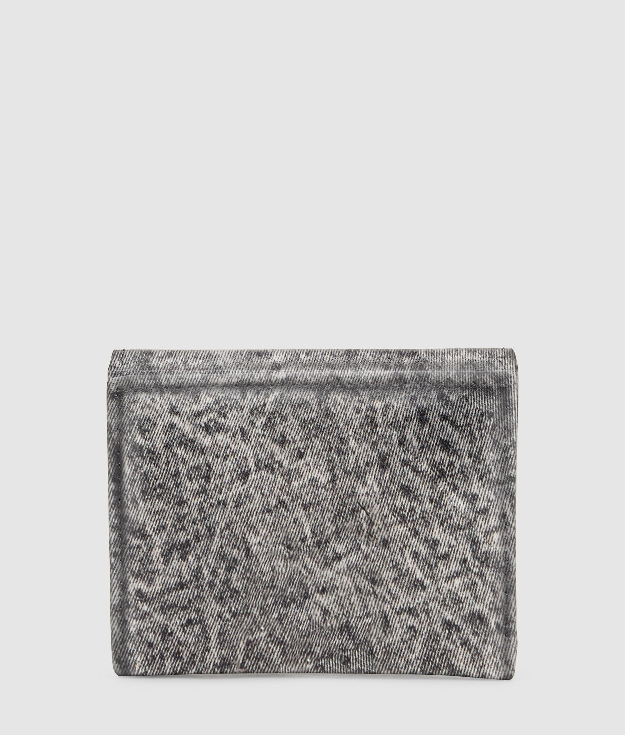 Geo denim portemonnee