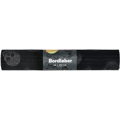 Halloween bordløber 3 meter x 30 cm - flere varianter - assorteret