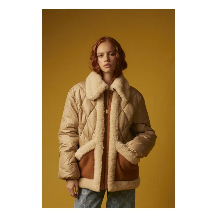 Tressé Veste Matelassée Dolia | Beige