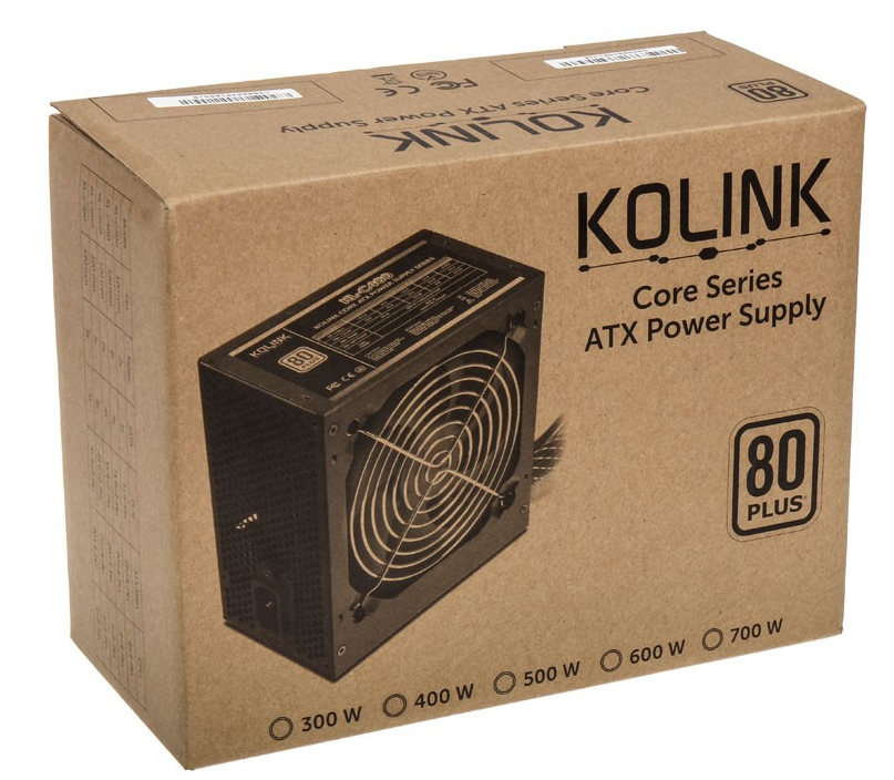Alimentation  Kolink Core 80 Plus  - 600 Watt
