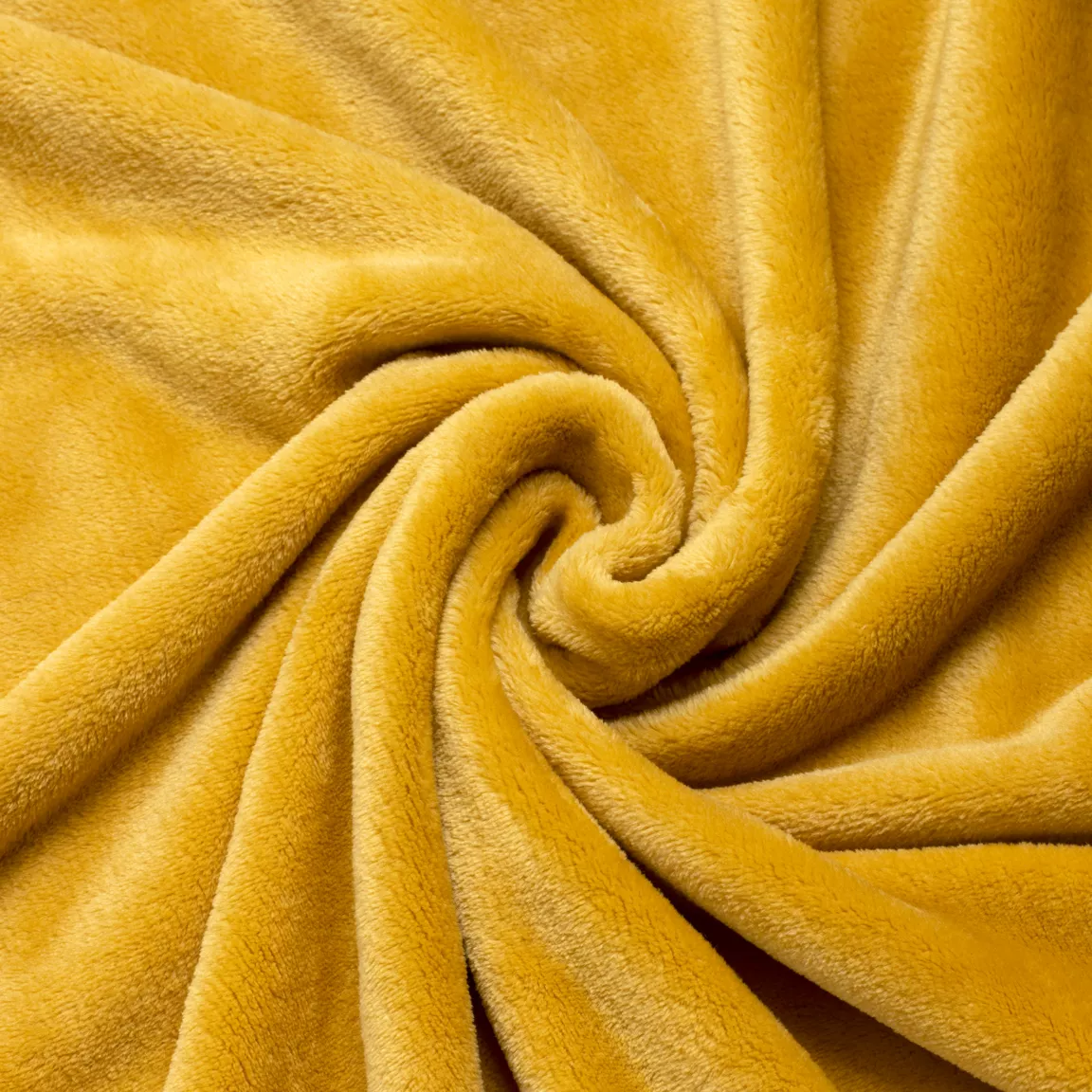 Plaid doux (180 cm) Tendresse Jaune ocre
