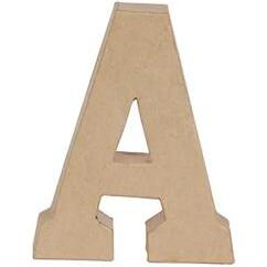 Lettre A kraft 20cm - Kraft