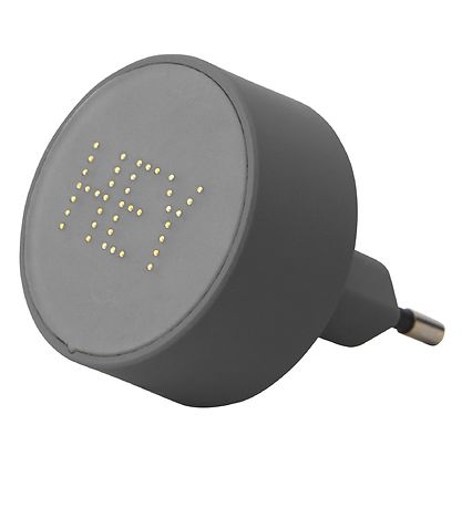 Design Letters Adapter - 12W - Grau/Hey m. Perlen