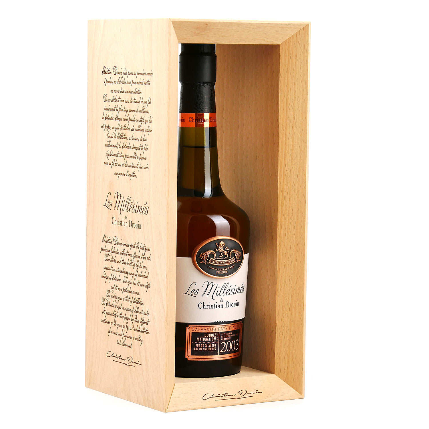 Calvados Christian Drouin 2003 - Pays d'Auge - 42%