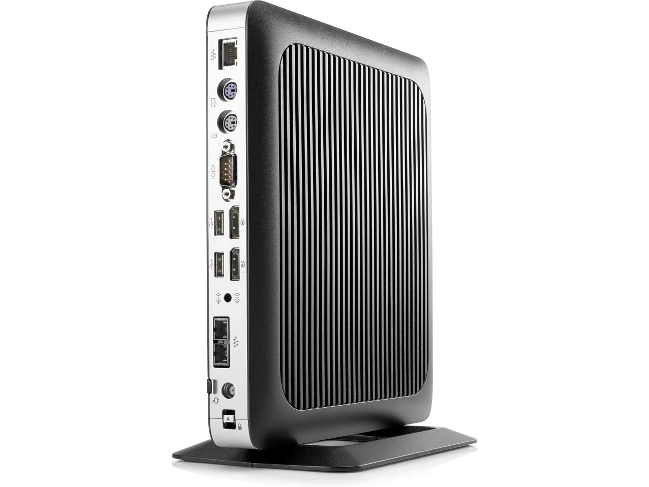 HP t630 - Tynd klient - tower - 1 x GX-420GI op til 2.2 GHz - RAM 4 GB - flash 32 GB - Radeon R7E - Gigabit Ethernet - Bluetooth, 802.11a/b/g/n/ac - Win Embedded Standard 7E 32-bit - skærm: ingen - tastatur: dansk - TAA-kompatibel