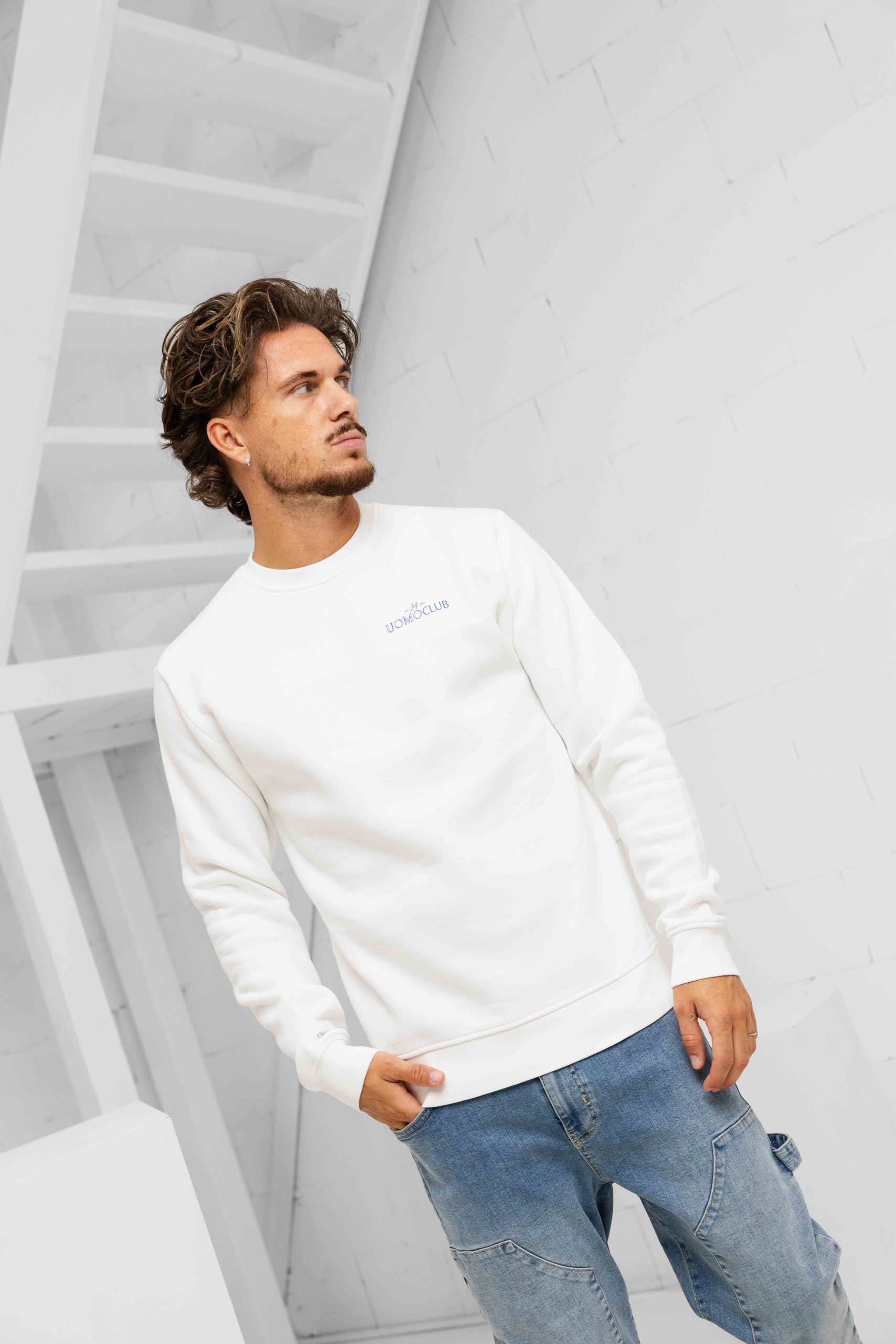 24 Uomo Club Sweater Heren Off White