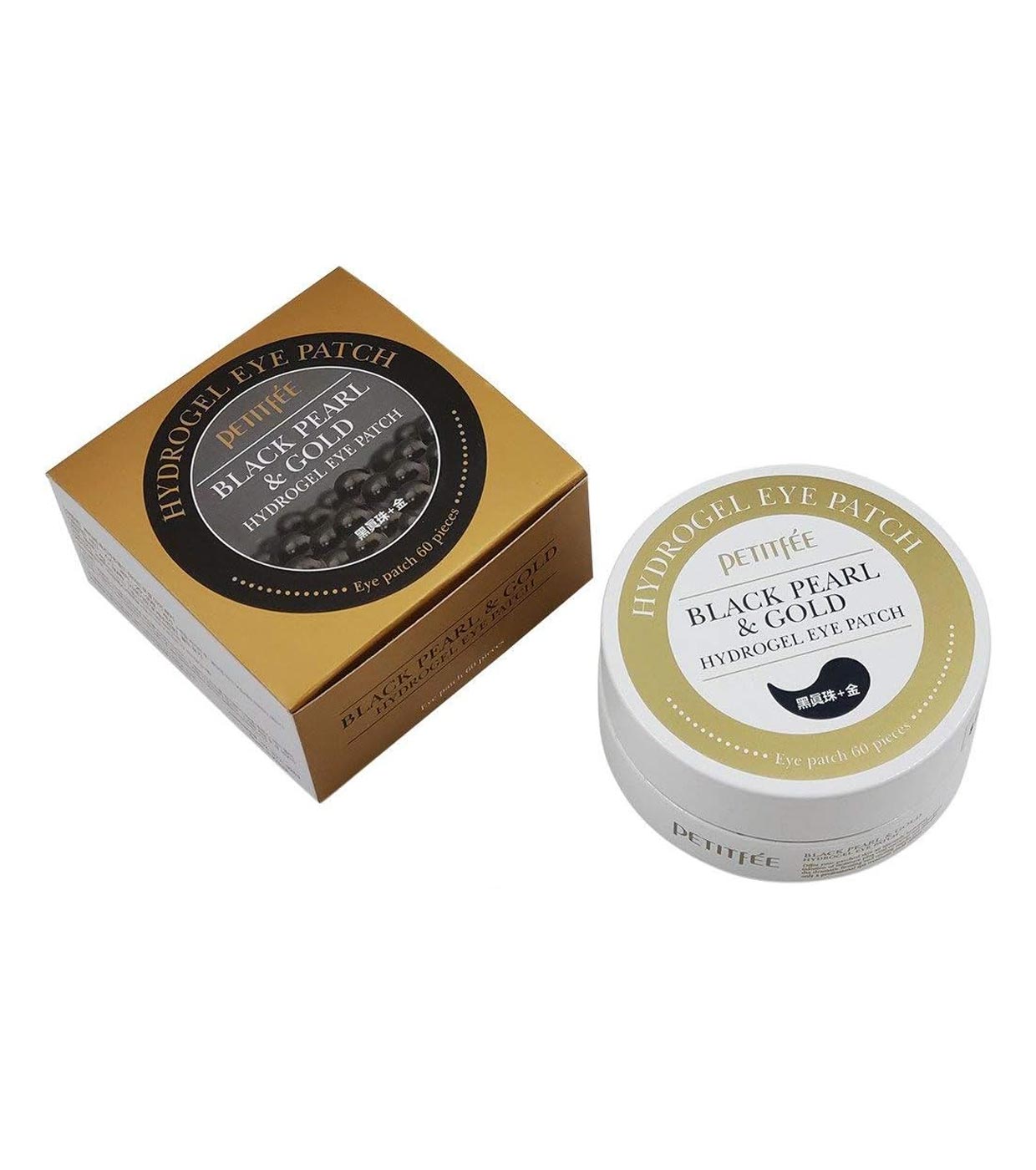 Petitfée - Tapa-olhos de hidrogel Black Pearl & Gold