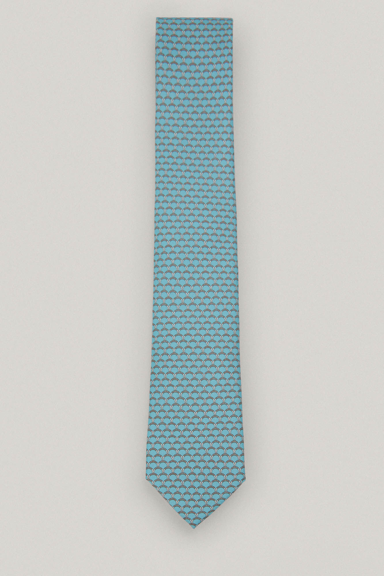 Desenho de gravata de seda - Azul