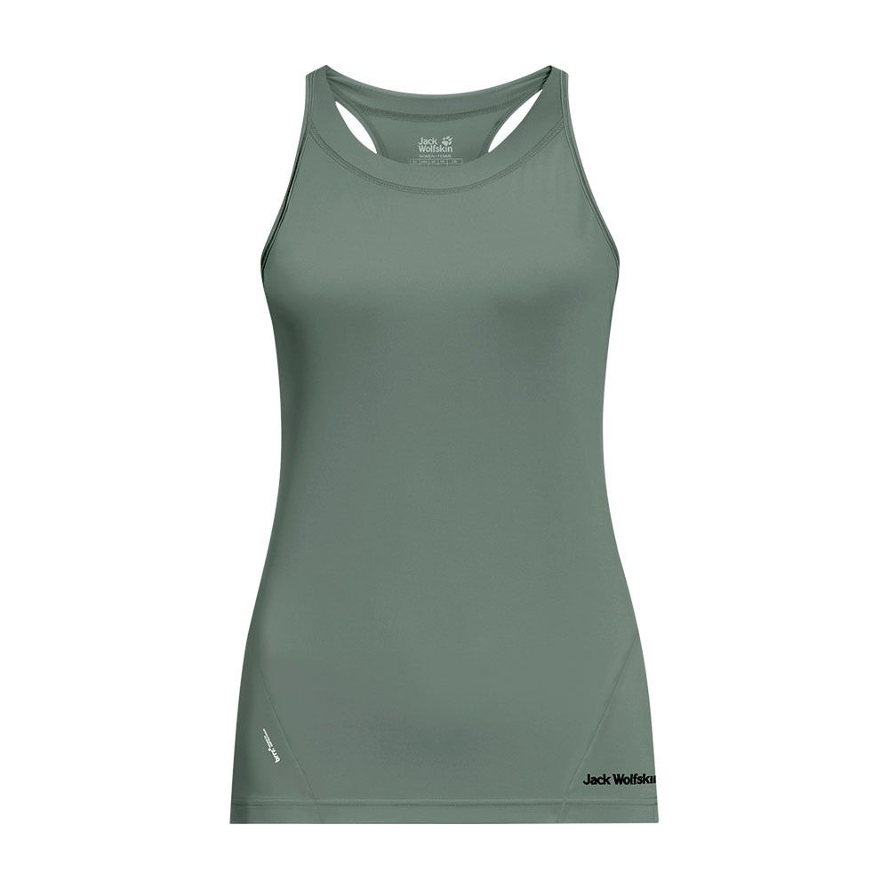 Jack Wolfskin TASMAN TANK - Débardeur Femme hedge green