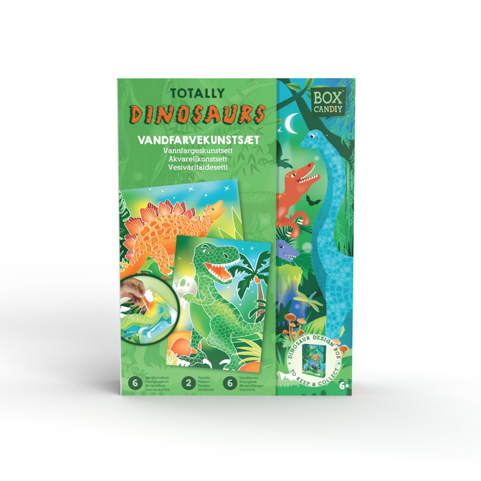 BOX CANDIY - Watercolor Art - Totally Dinosaurs - (BC-1929)