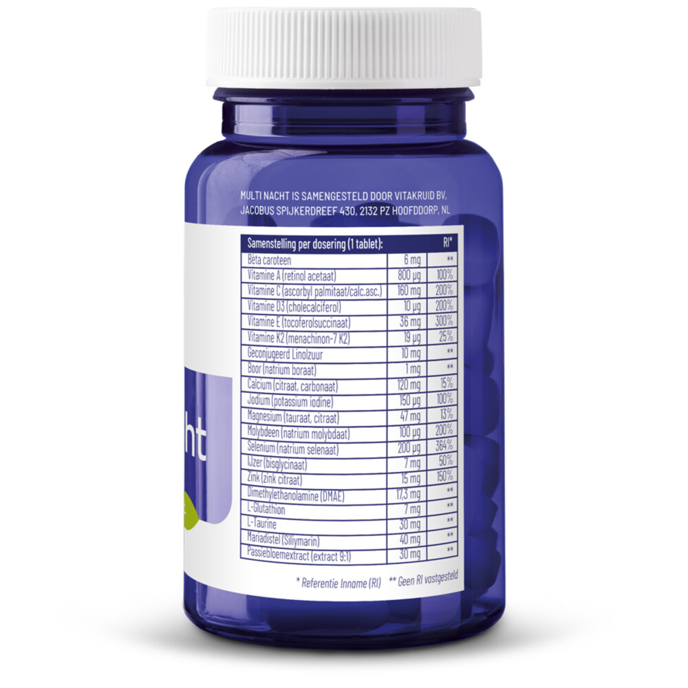 2x Vitakruid Multi Nacht30 tabletten