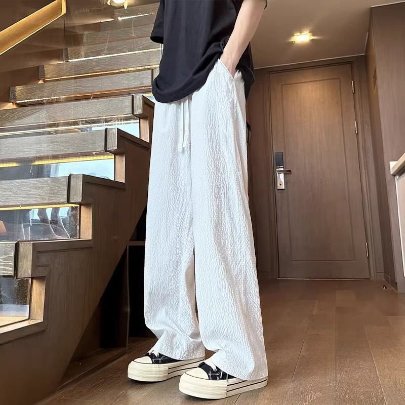 Posive - Mid Rise Plain Wide Leg Broek