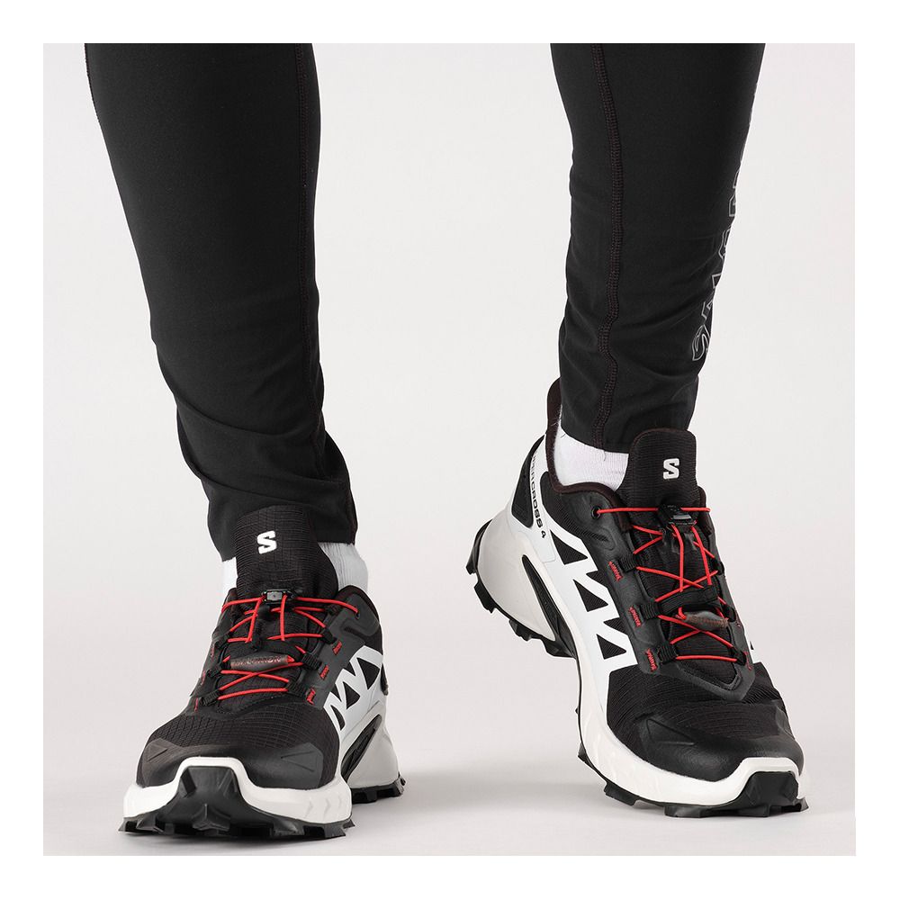 Salomon SUPERCROSS 4 - Chaussures trail Homme black/white