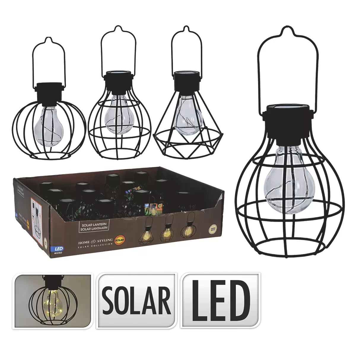 Solarleuchte Schwarz