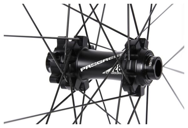 Paire de roues Progress XCB Carbon 29” | Boost 15x110/12x148 mm | 6 Trous | Shimano Microspline