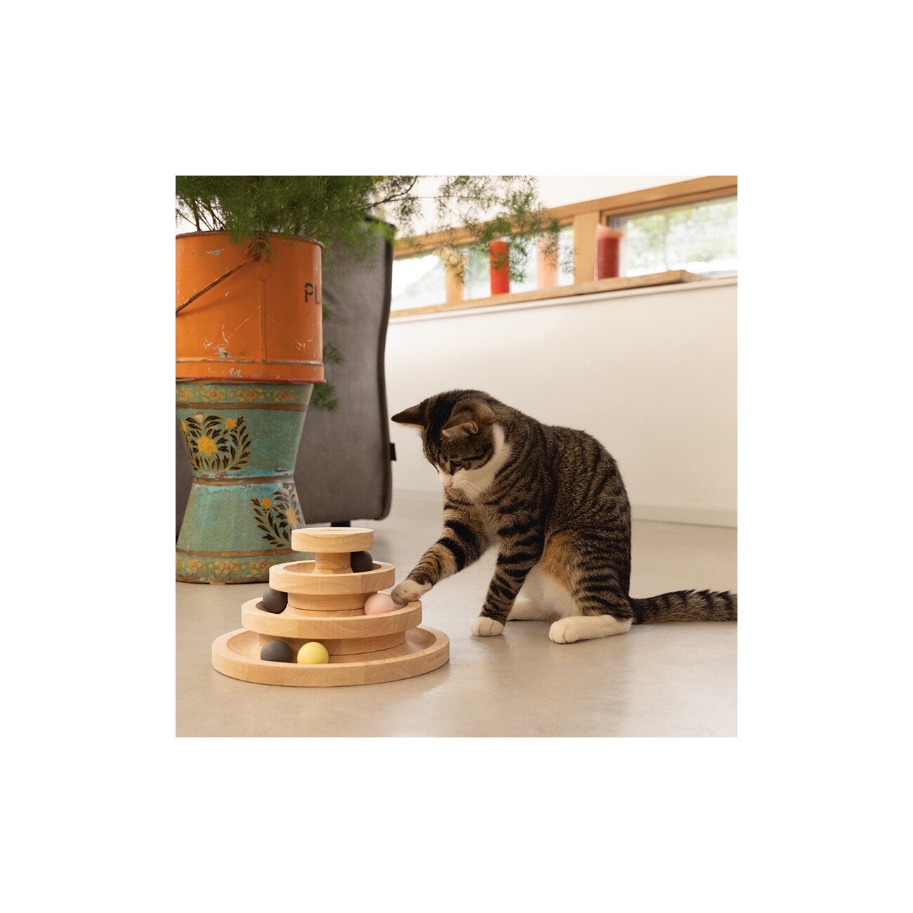 Designed by Lotte DBL Spielturm Mia Holz braun