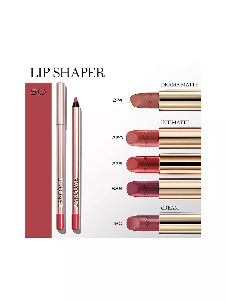 LANCÔME Lippenkonturenstift - Lip Idôle Lip Shaper Creamy Matte Lip Liner (50 Sheik's Rosy Nude) rosa