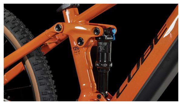 VTT Électrique Tout-Suspendu Cube Stereo Hybrid 120 Race 750 Shimano Deore/XT 12V 750 Wh 27.5'' Orange Spark