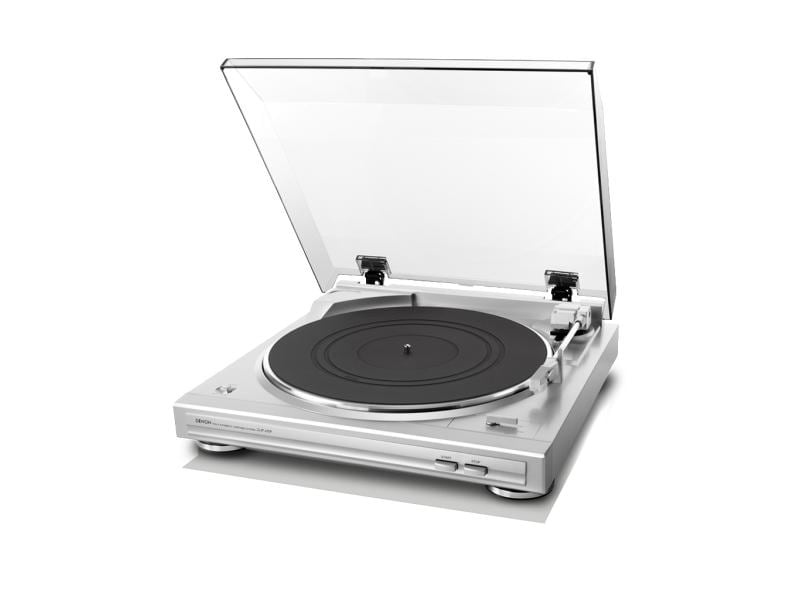 Denon Plattenspieler DP-29F Silber Vollautomatischer-Plattenspieler